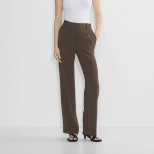 Aritzia Babaton Agency Mirror Crepe Pants Trousers Office Preppy Academia SZ 0